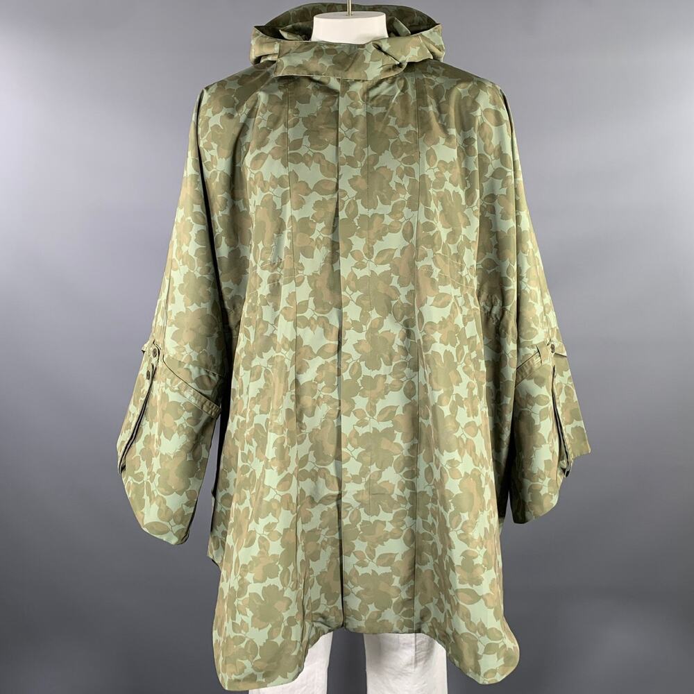 DESCENDANT OF THIEVES Size XXL Green Leaves Polyester Jacket - Picture 1 of 5